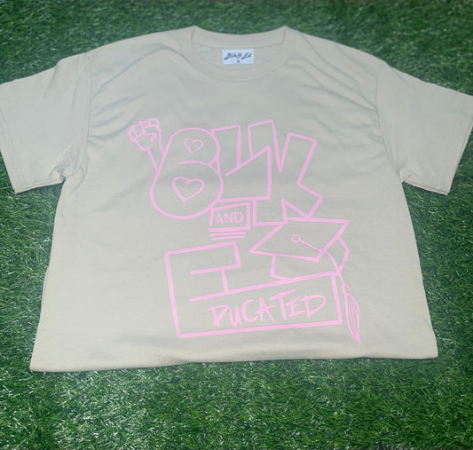 Khaki “Think Pink” Tee